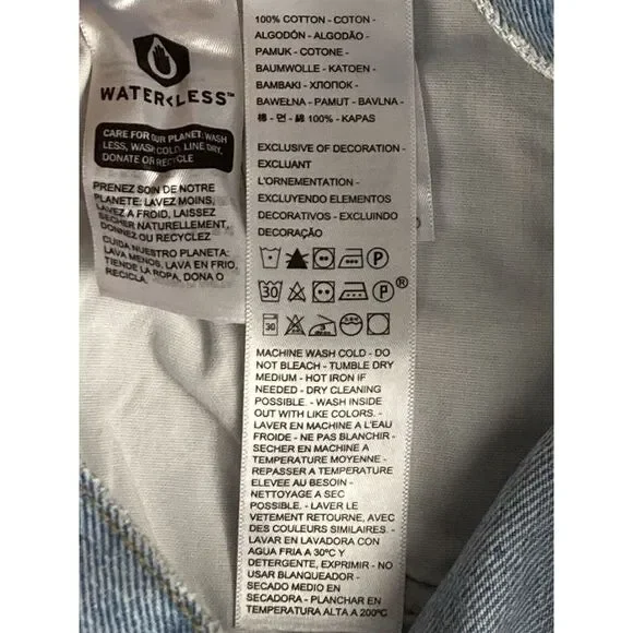 Levi's Womens 501 Jeans‎ Button Fly Distressed Light Wash Size 26x26 - Picture 13 of 15